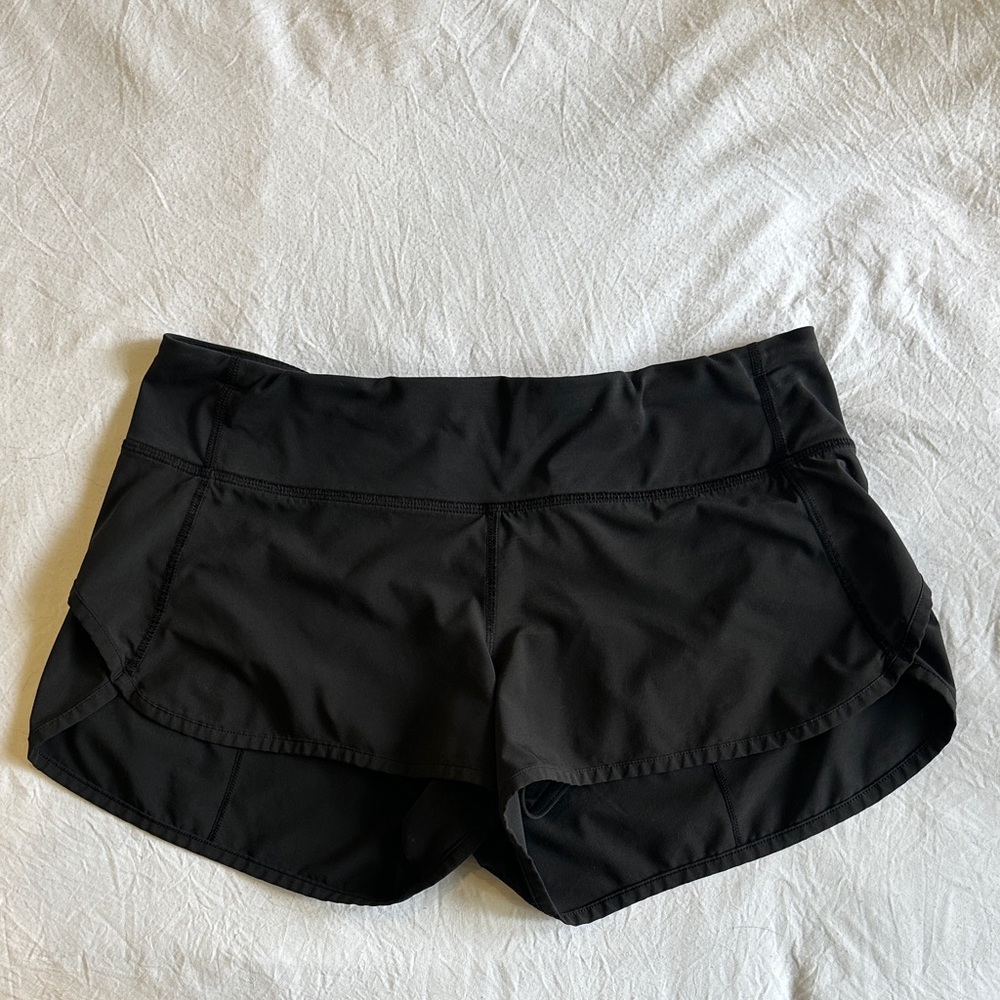 lululemon athletica Jet Black Women's Athletic Shorts